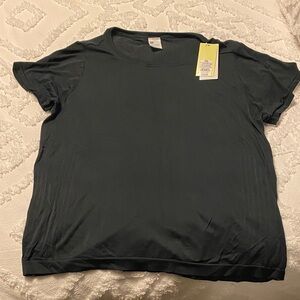 Black Women's Quick Dry Exercise Top, XXL